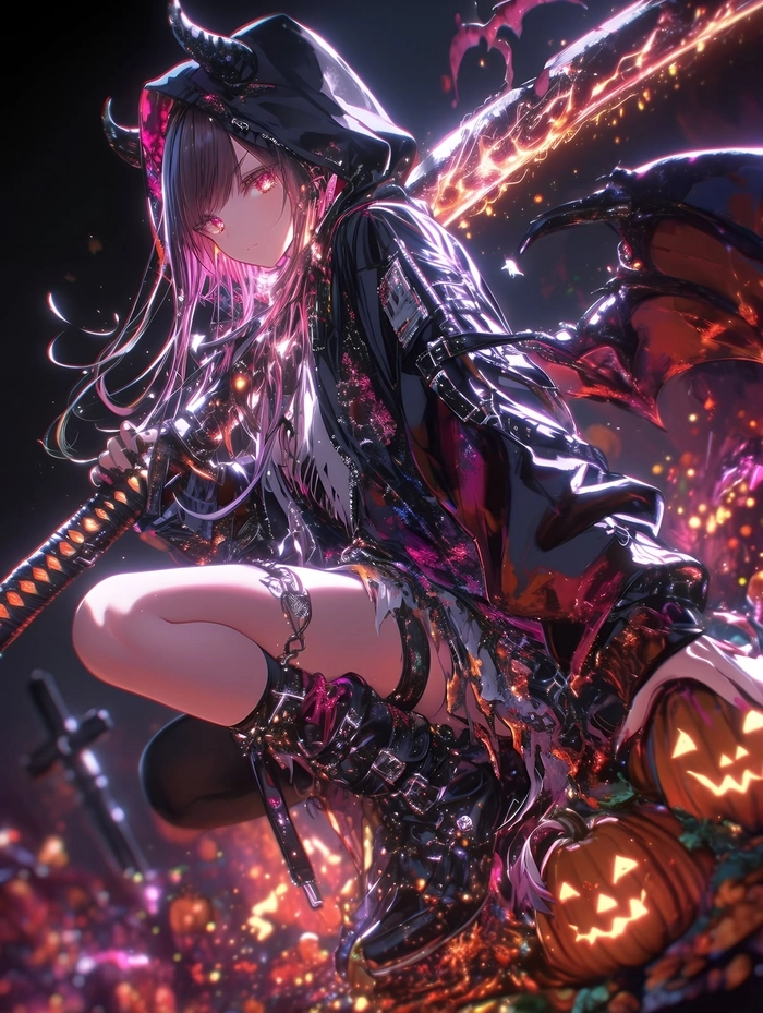 Hình ảnh anime nữ ngầu che mặt