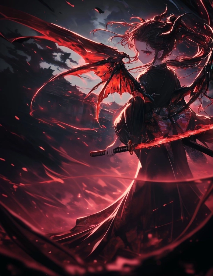 Hình ảnh anime nữ ngầu đeo khẩu trang