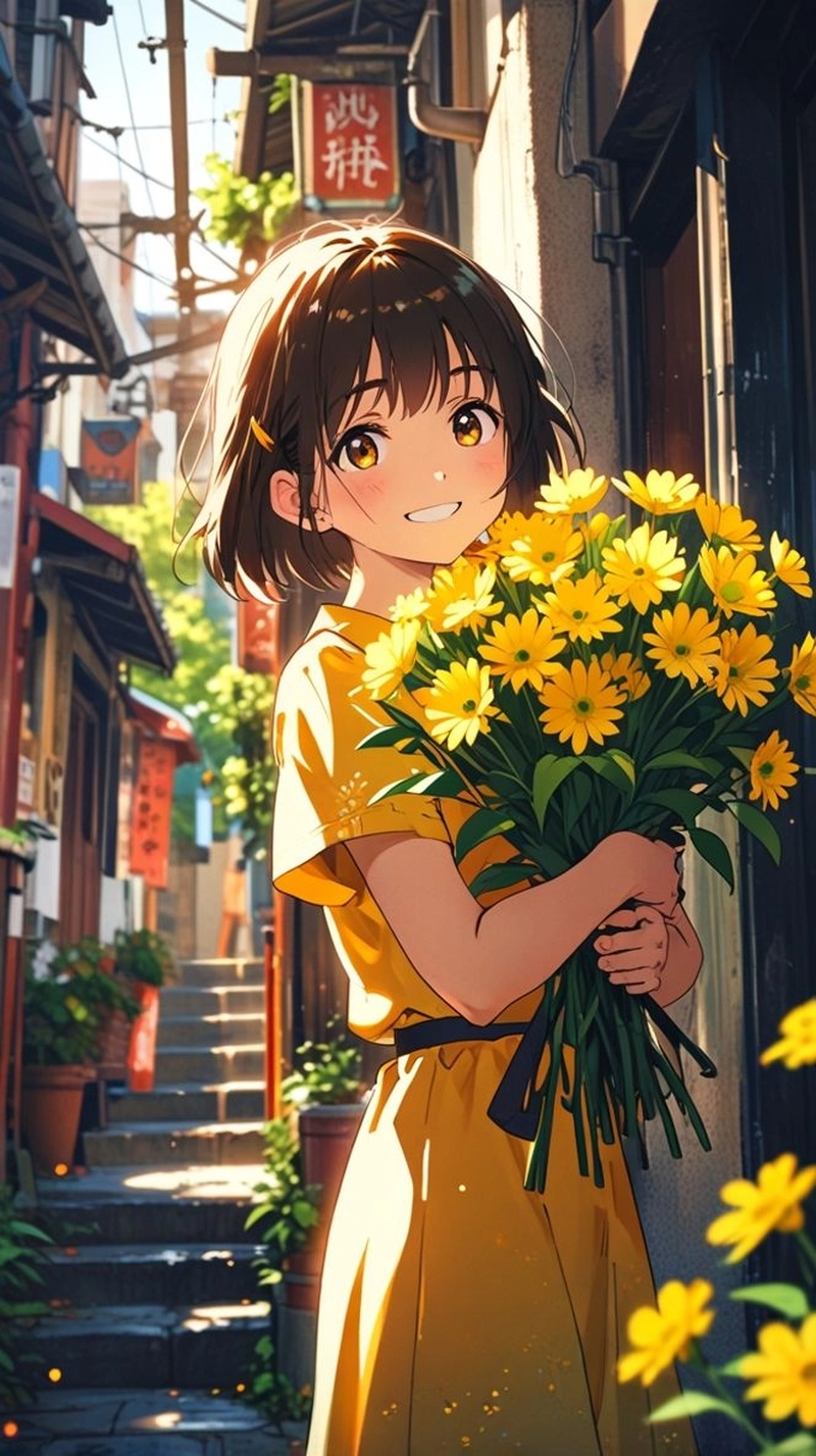 Hình ảnh anime nữ tóc ngắn