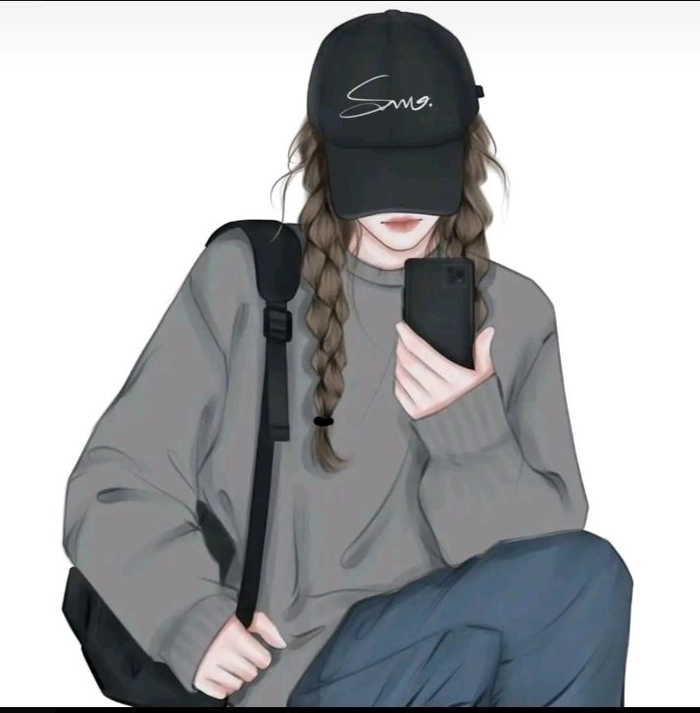 Hình ảnh nữ anime buồn che mặt