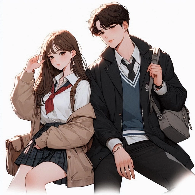 Hình anime avatar đôi lạnh lùng