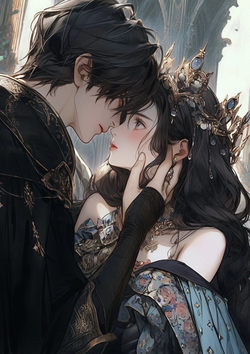 Hình anime cặp đôi yêu nhau ngầu