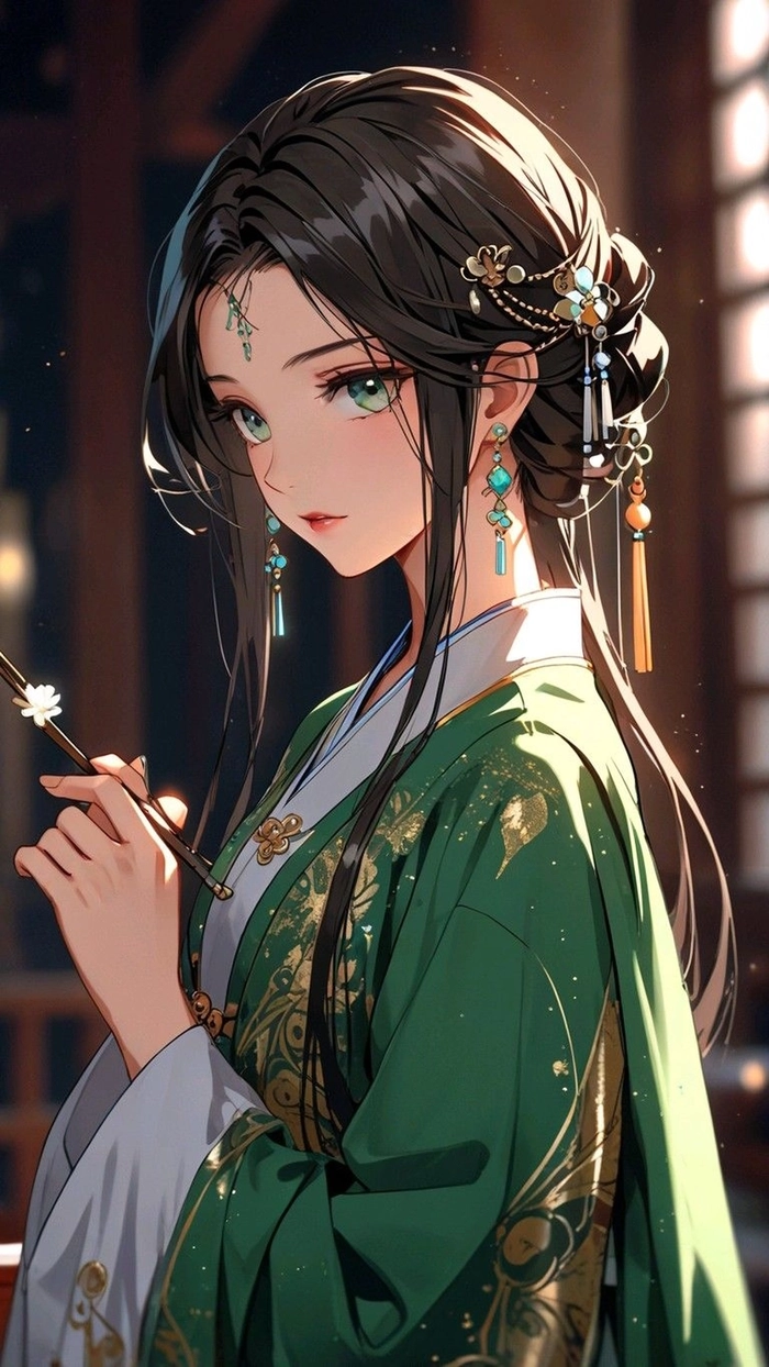Hình anime cổ trang nữ cute