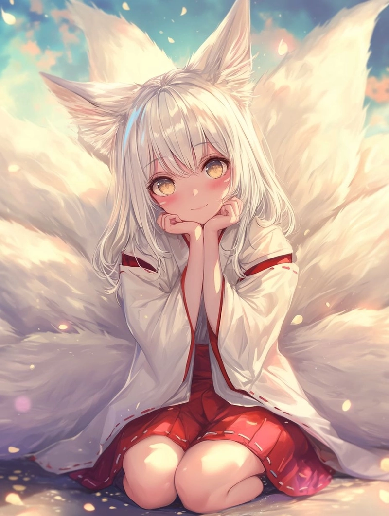 Hình anime hồ ly chibi