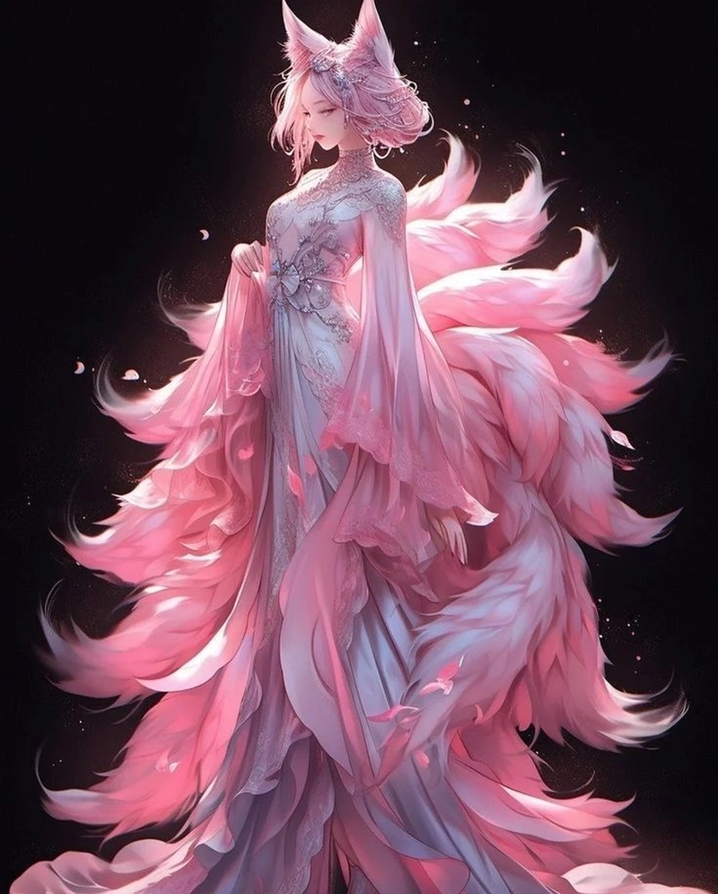 Hình anime hồ ly lung linh