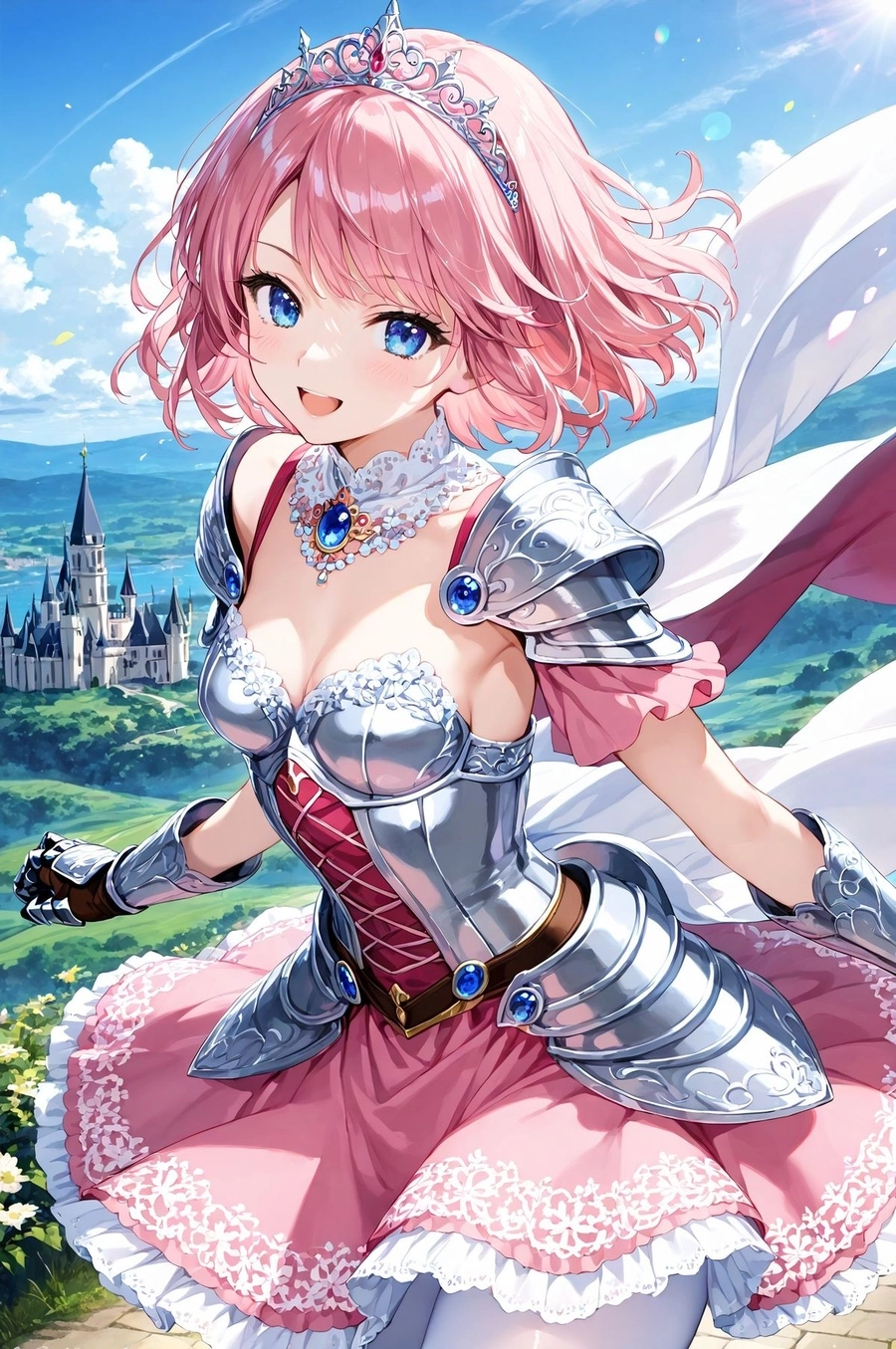 Hình anime nữ tóc hồng