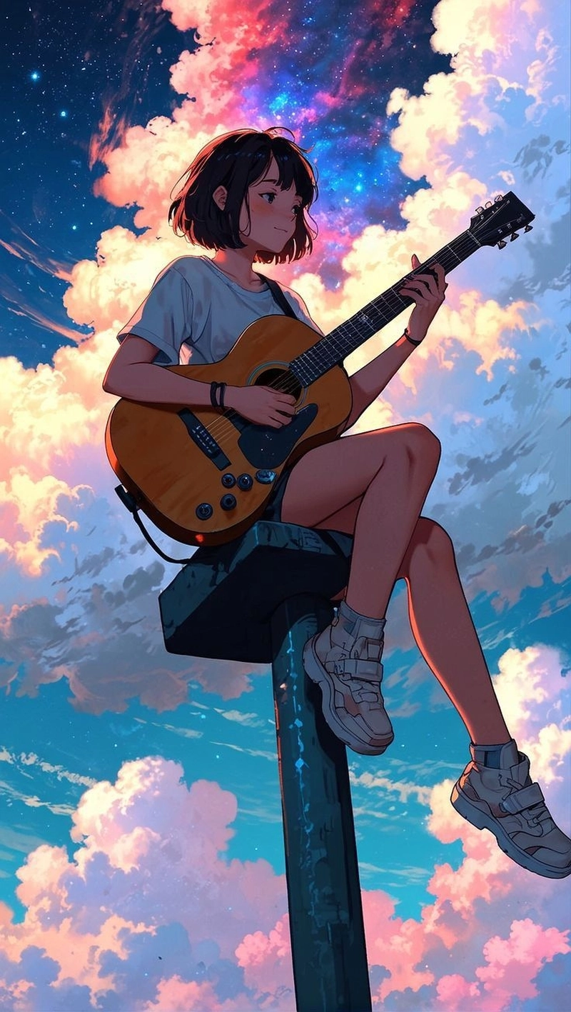 Hình anime tóc ngắn girl