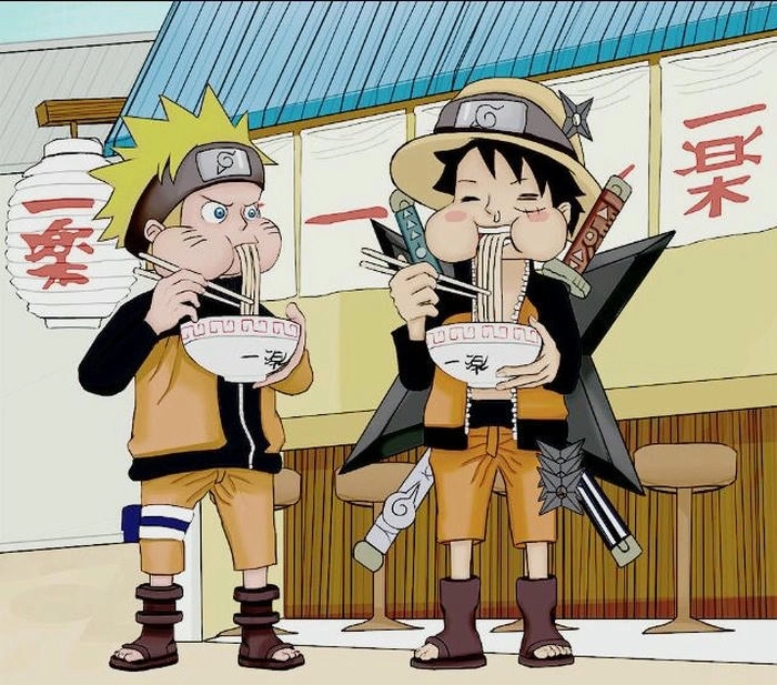 Hình cực đẹp Naruto x Luffy