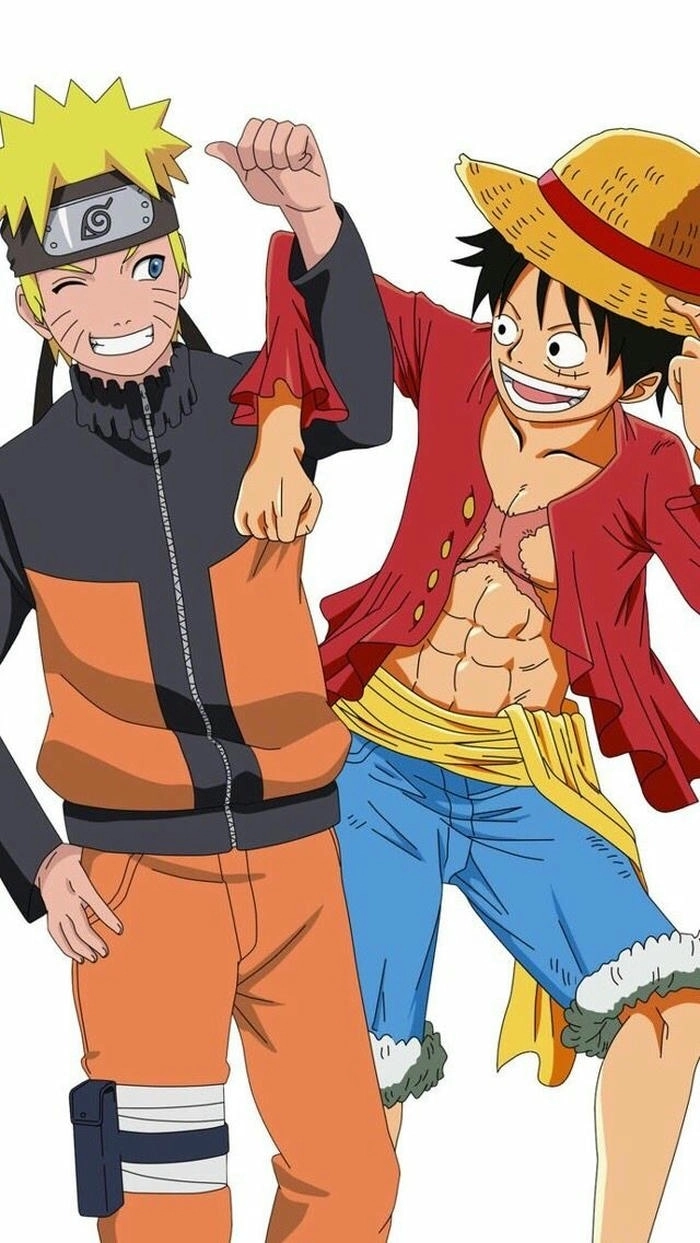 Hình động Naruto x Luffy