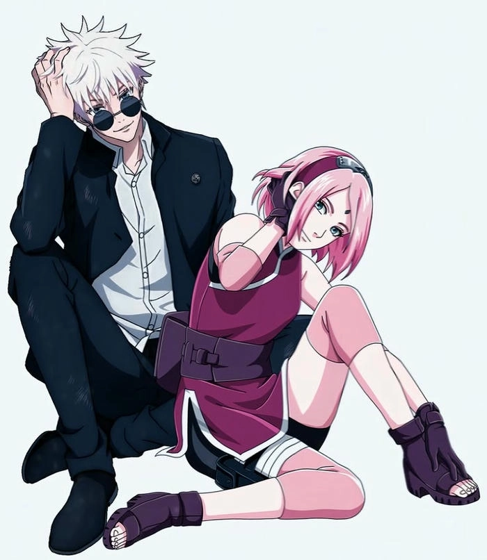 Hình nền Gojo x Sakura
