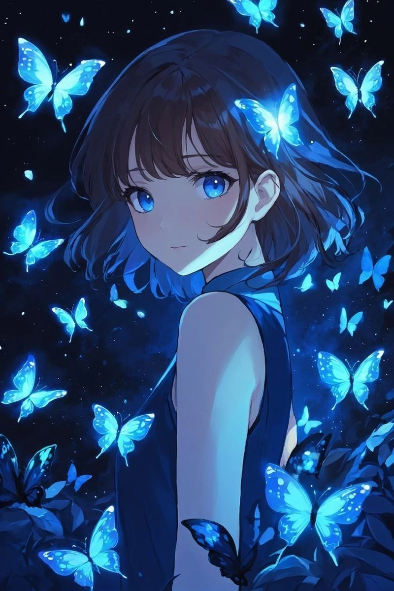 Hình nền anime girl tóc ngắn