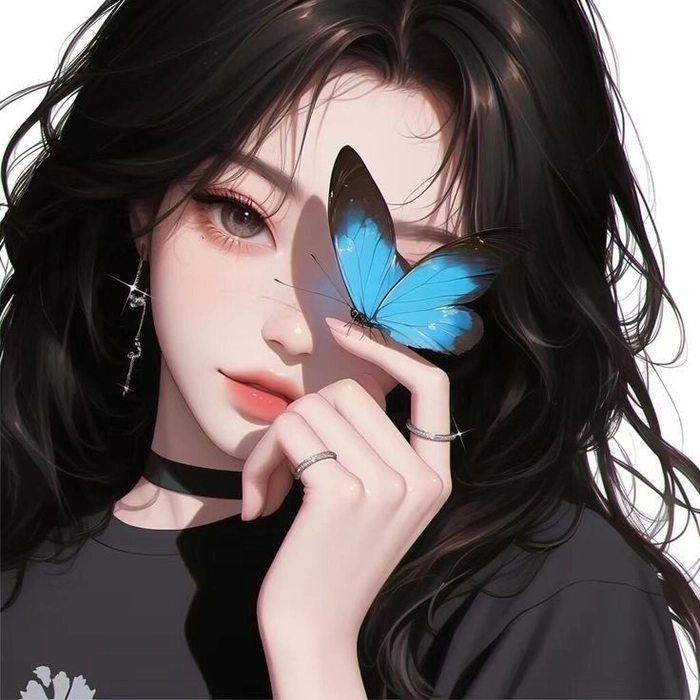 Hình nền anime nữ che mặt