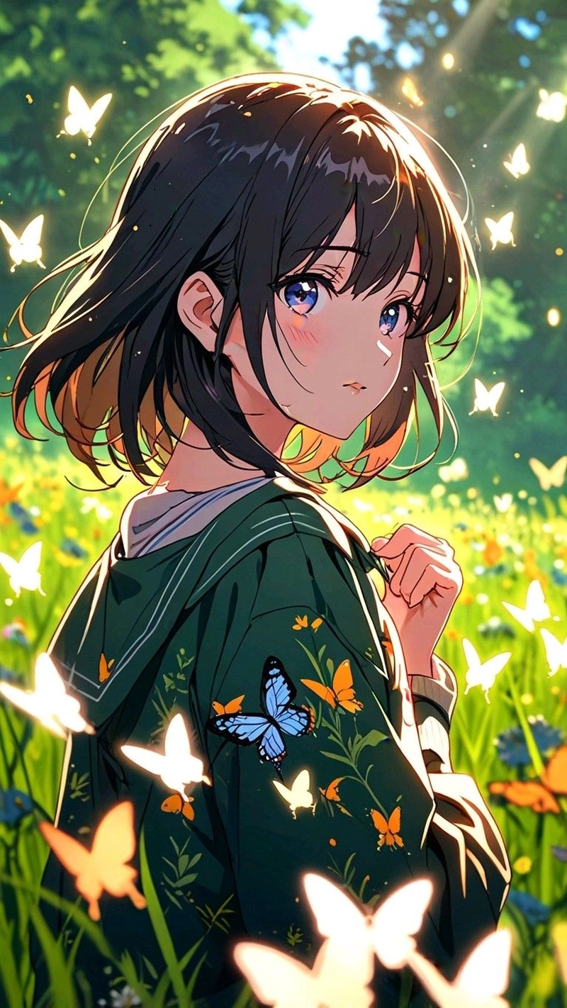 Hình nền anime tóc ngắn đẹp