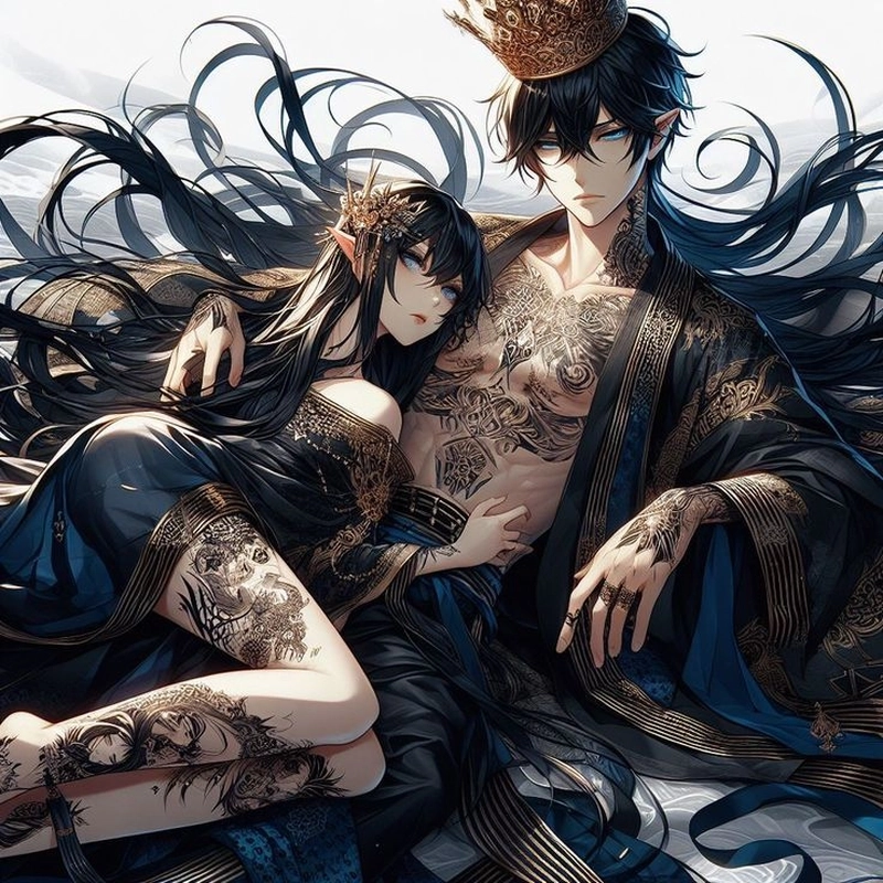 Hình nền đôi anime học sinh ngầu