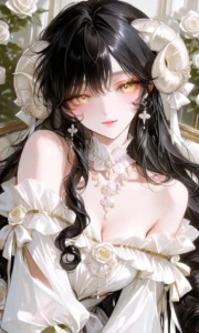 Hình nền tóc đen Anime girl