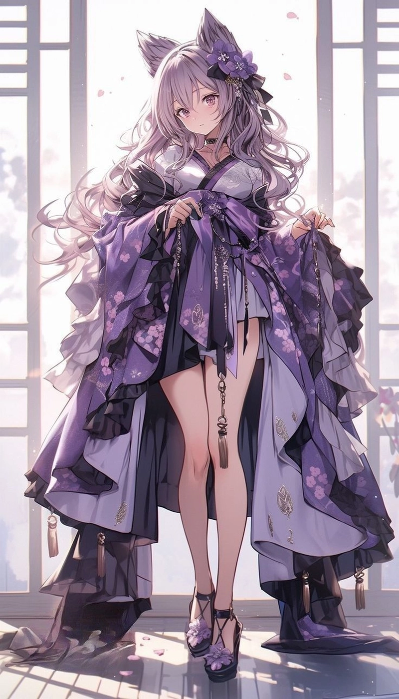 Hồ ly anime nữ quyến rũ