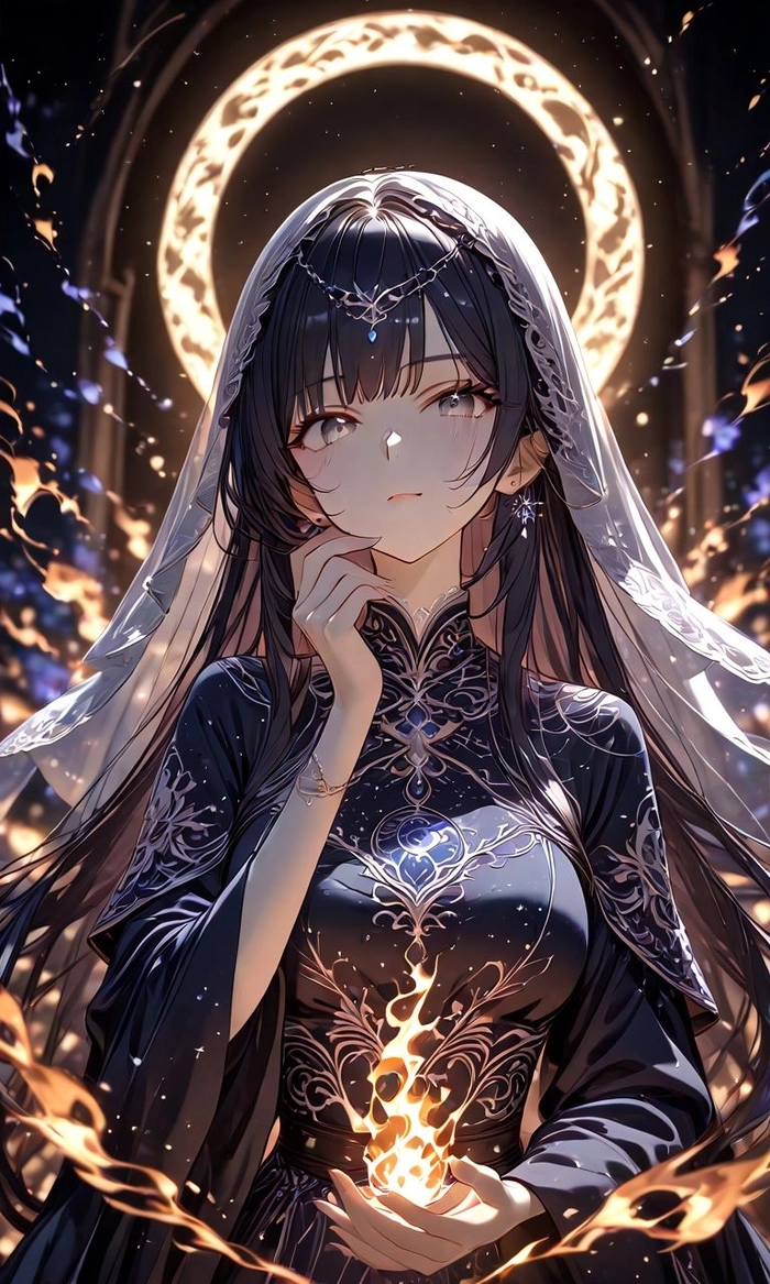 Tóc đen Anime ngắn