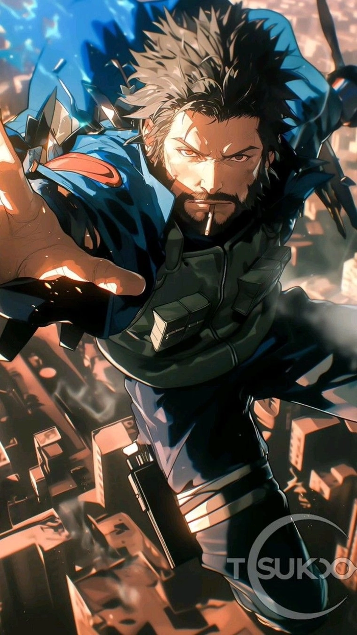 Ảnh Asuma hút thuốc