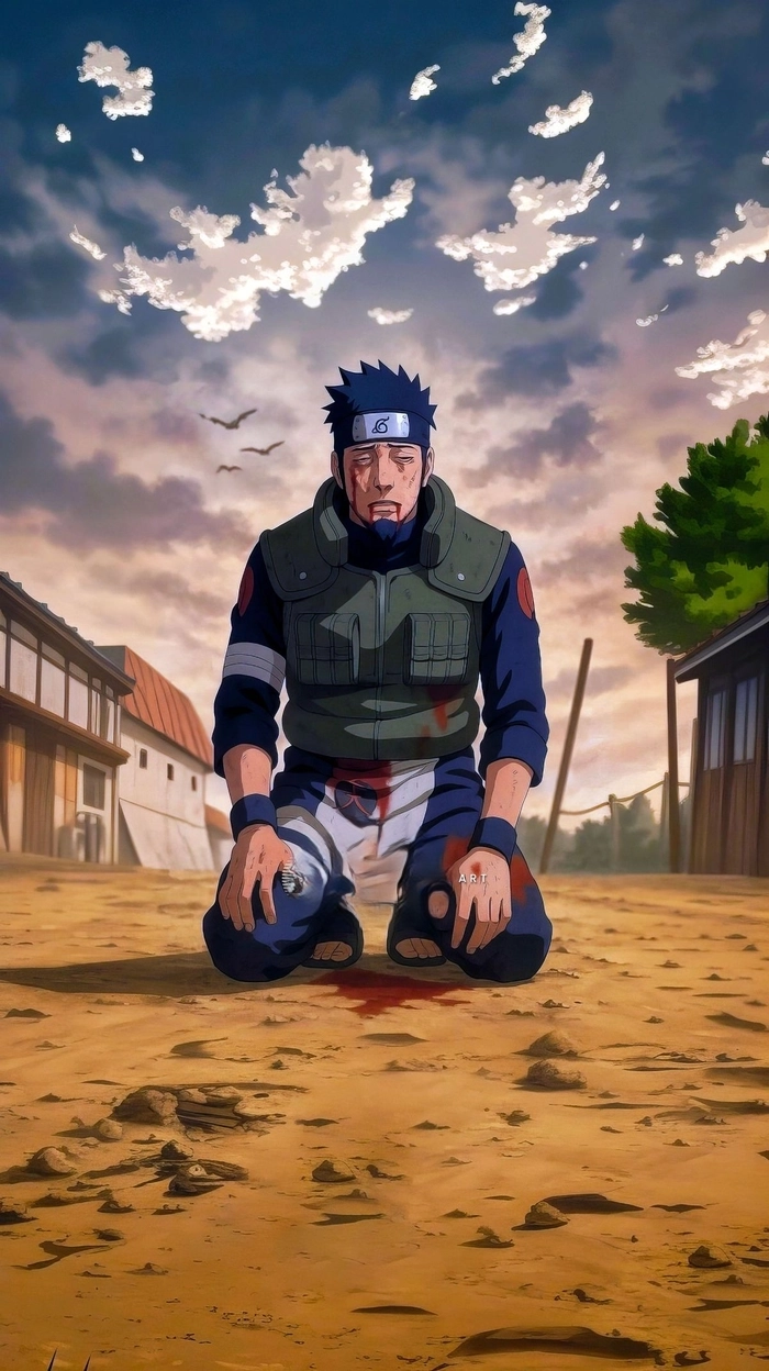 Hình thầy Asuma hy sinh