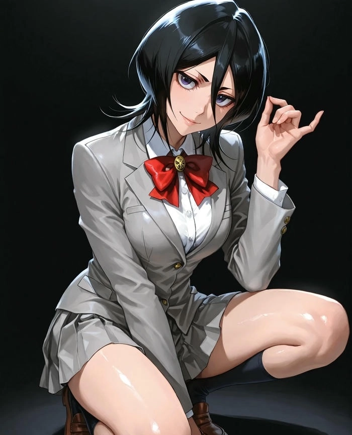 Hình Rukia tóc ngắn đẹp