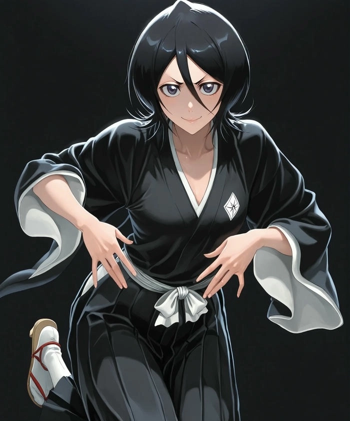 Hình Rukia biểu cảm cool 