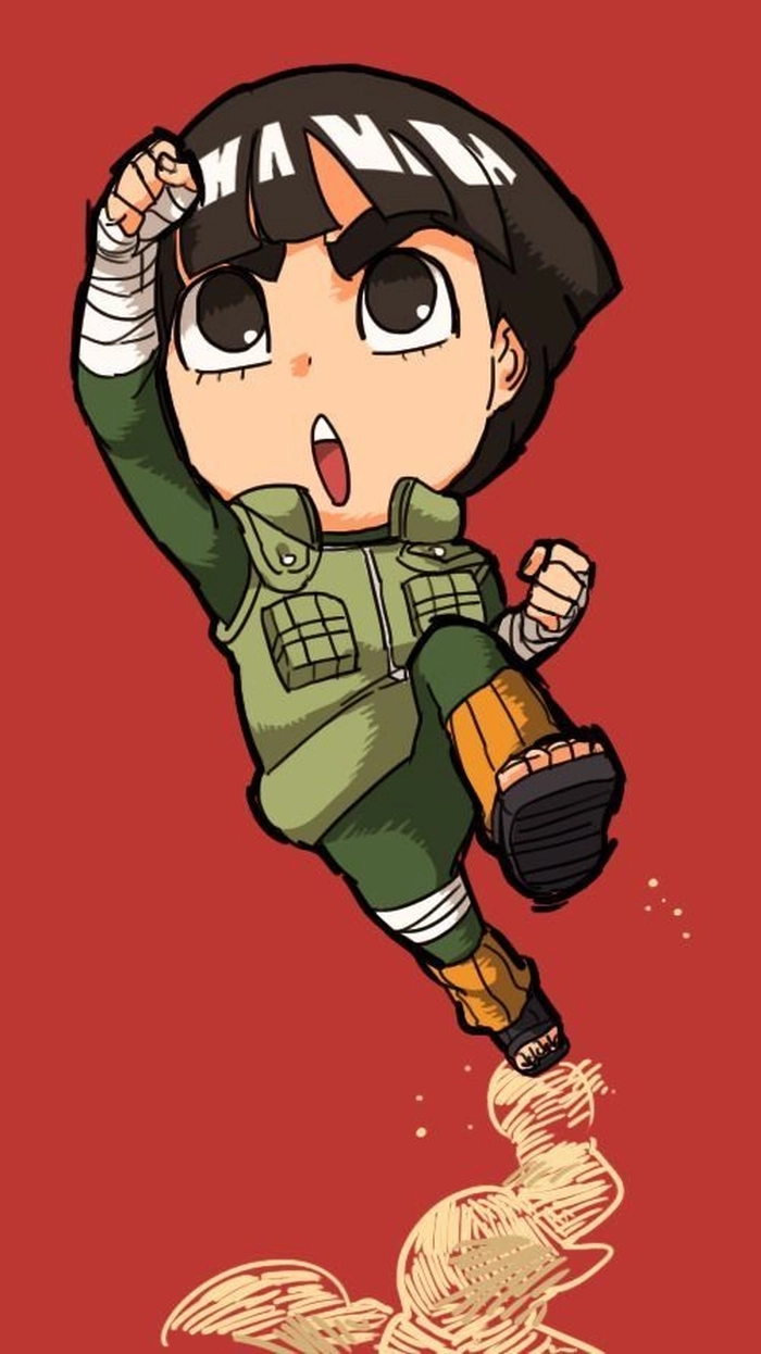 Hình Rock Lee bản chibi