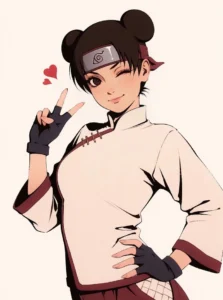 Tenten tạo dáng ngầu