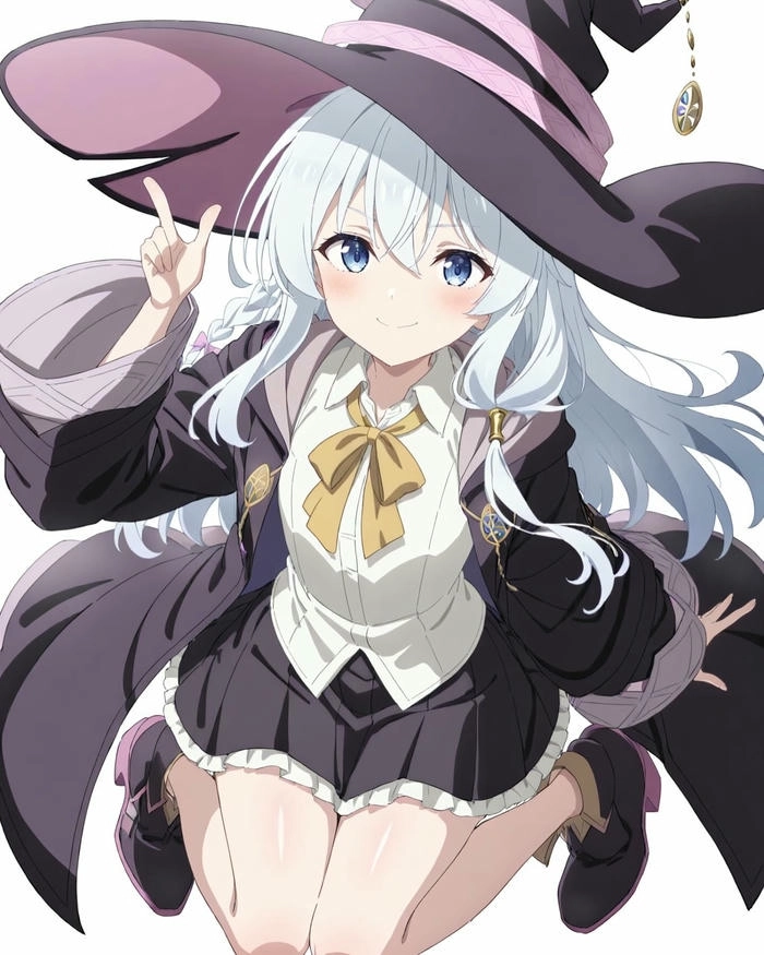 Ảnh Elaina tóc trắng xinh