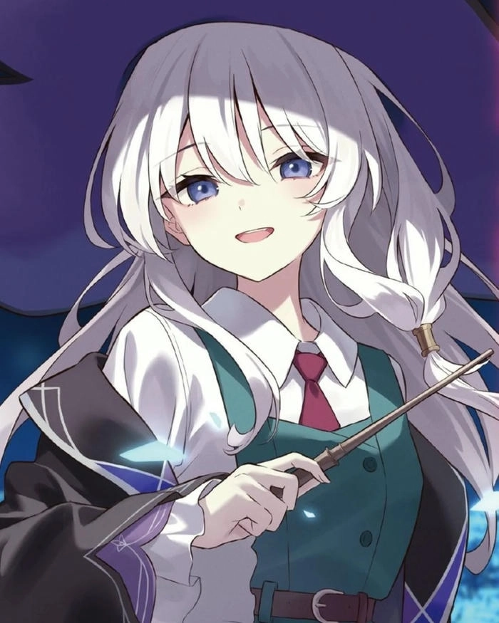 Hình anime Elaina cười tươi