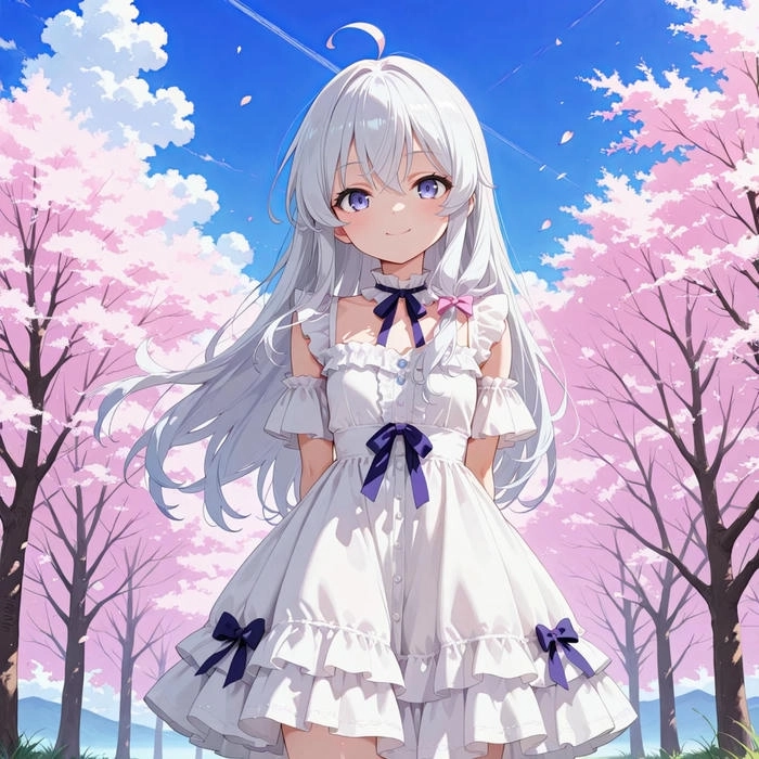 Hình Elaina mắt tím huyền ảo