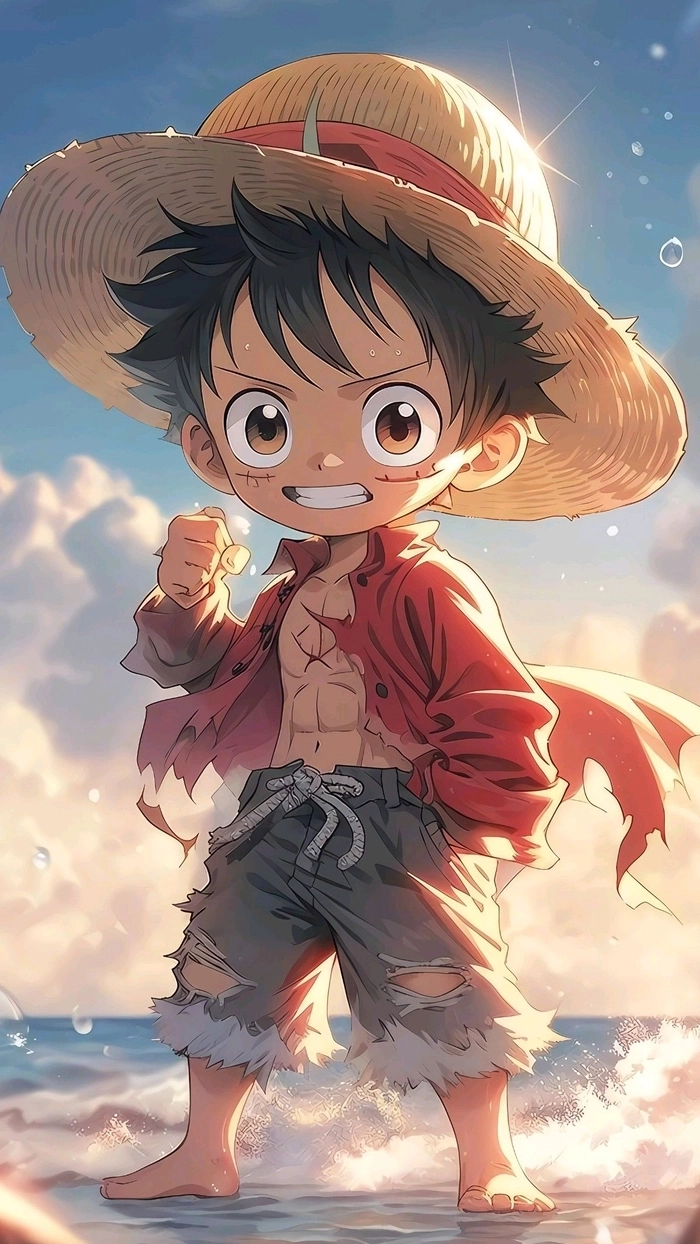 ảnh luffy gear 5 cute