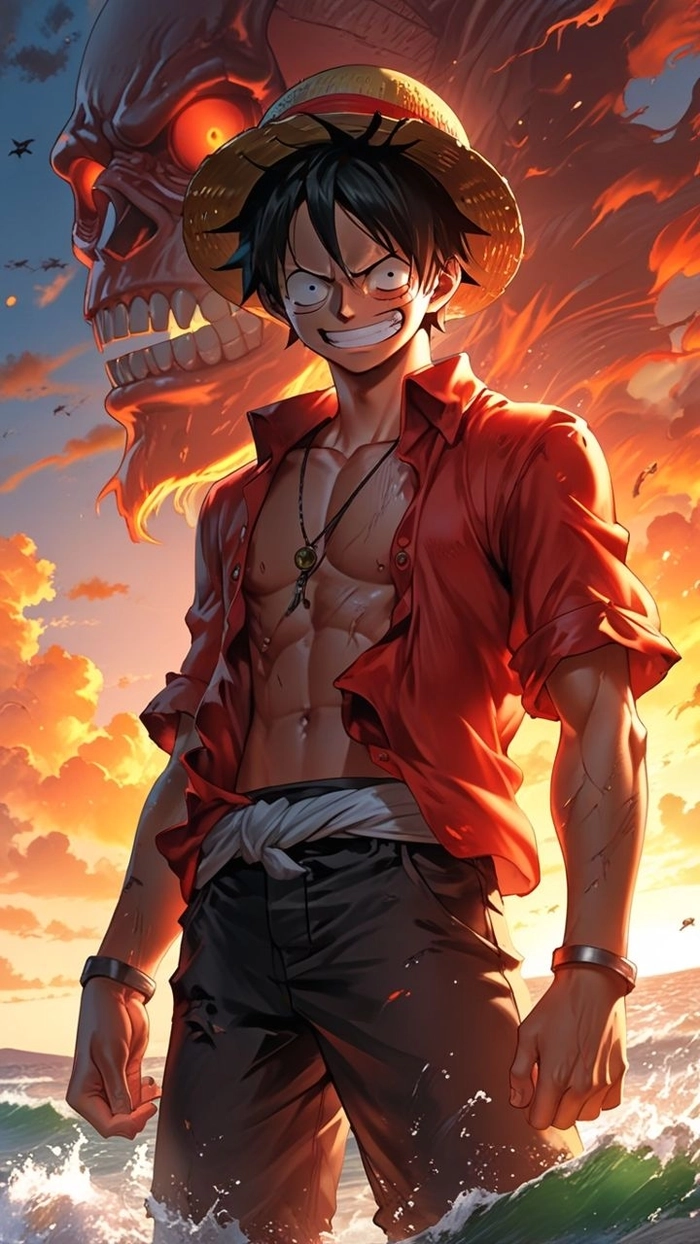 hình ảnh anime ngầu luffy