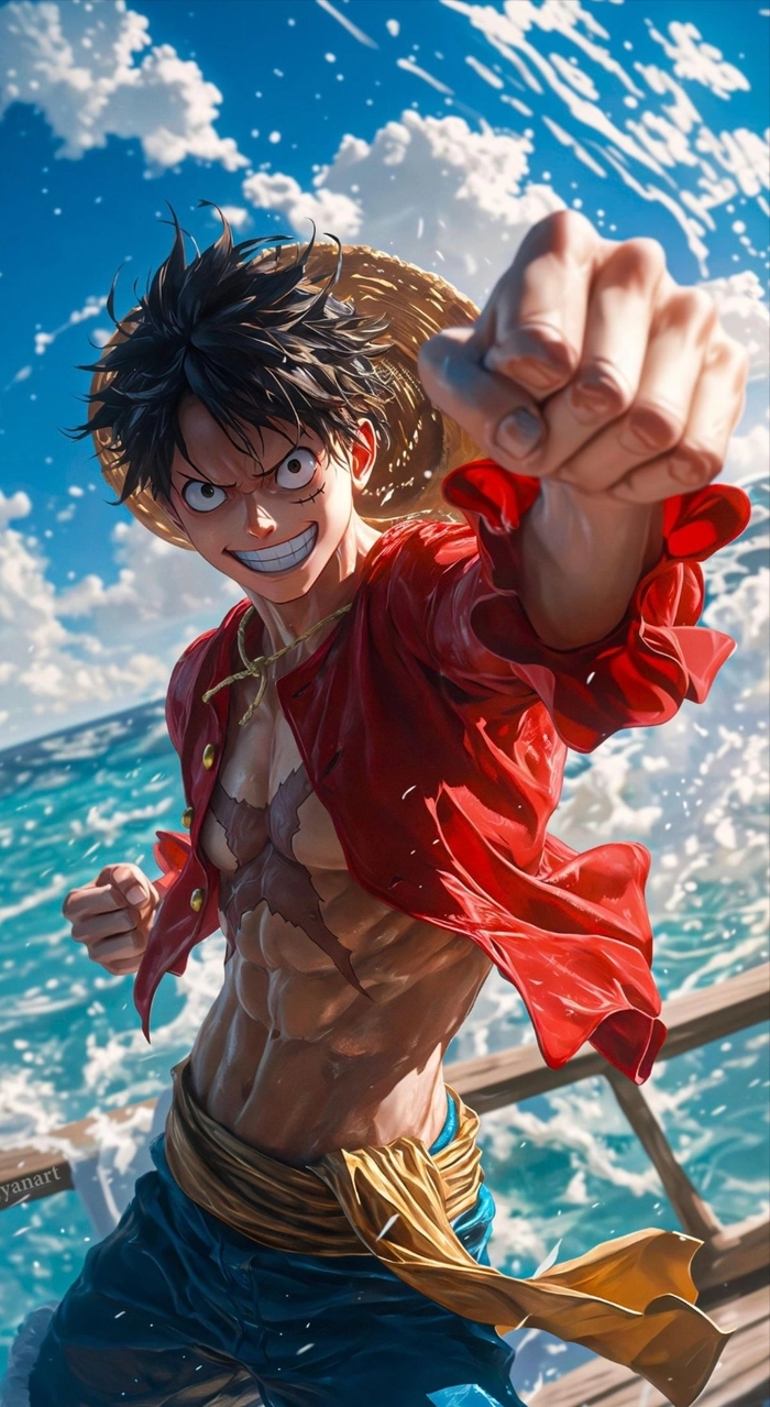 ảnh luffy gear 5 4k