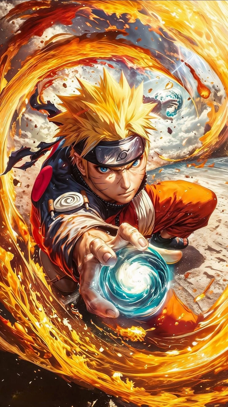 Ảnh Naruto tung Rasengan đẹp 