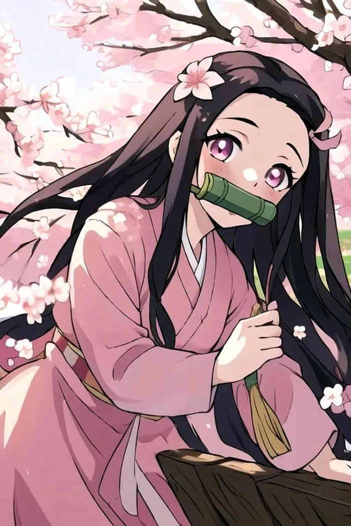 Ảnh anime Nezuko đẹp dễ thương 