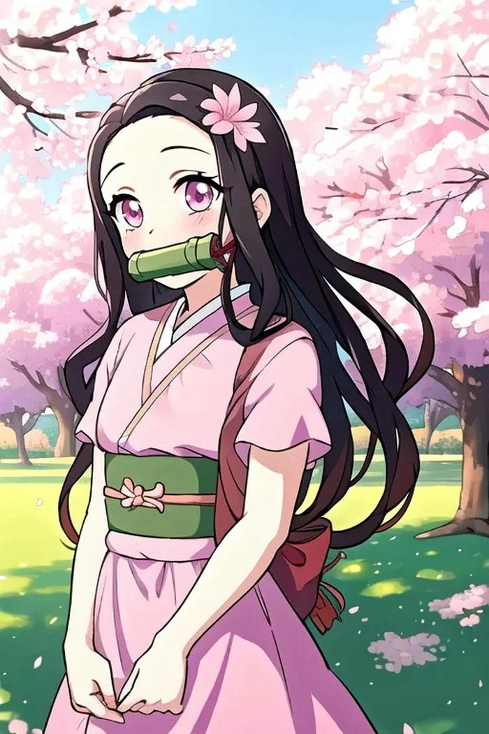 Hình ảnh anime Nezuko siêu xinh 