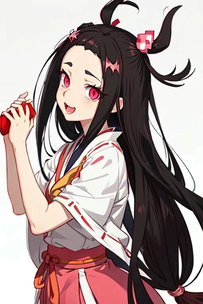 ảnh nezuko cười tươi