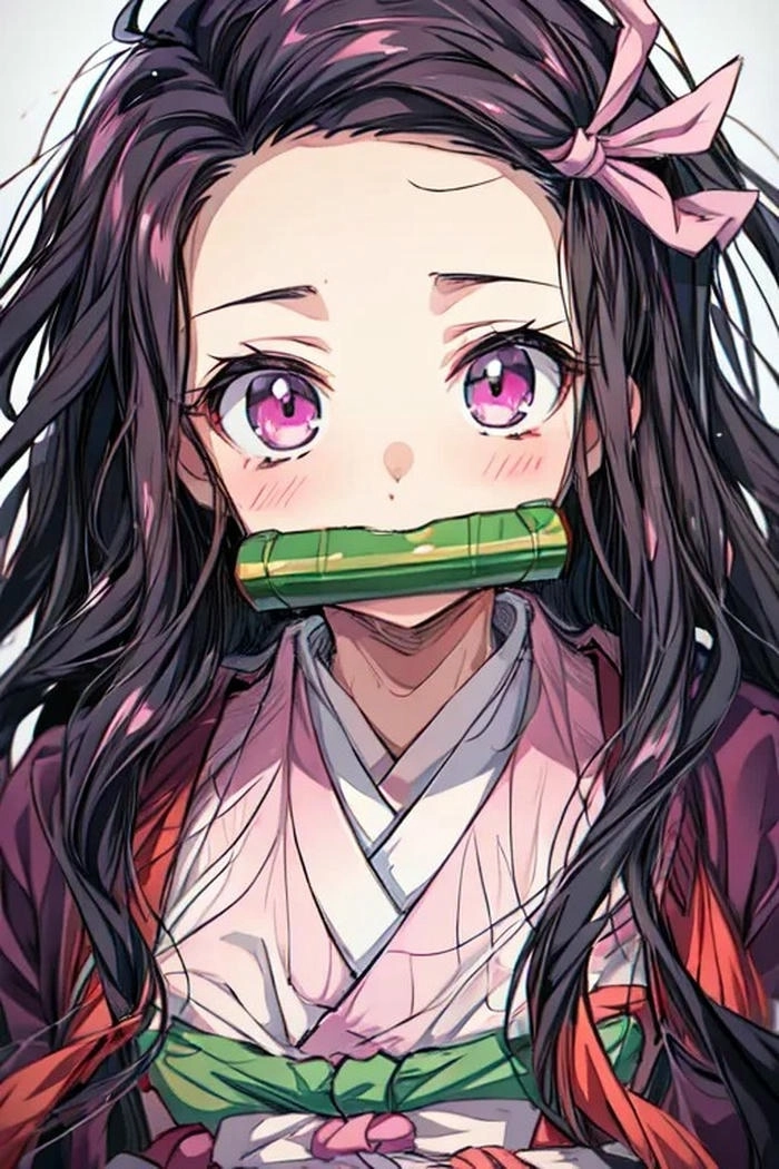 Hình Nezuko anime cười ngọt 