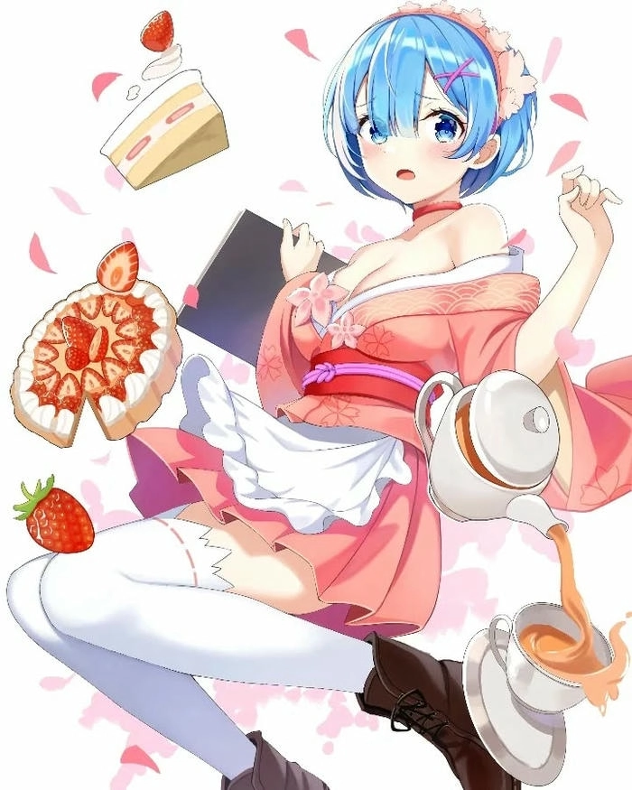 Ảnh anime Rem cực dễ thương