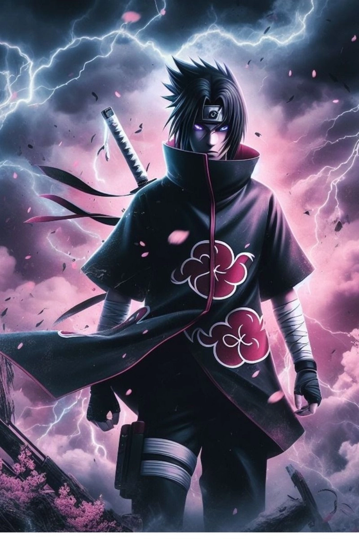 Hình nền 4K Sasuke ngầu 