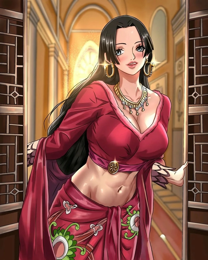 Hình Hancock mặc áo đỏ