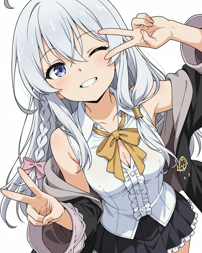 Elaina cười tỏa nắng đẹp