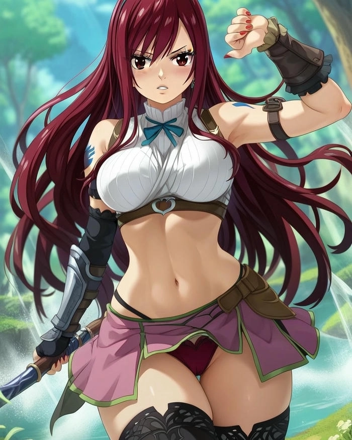 Hình Erza dễ thương ngất ngây