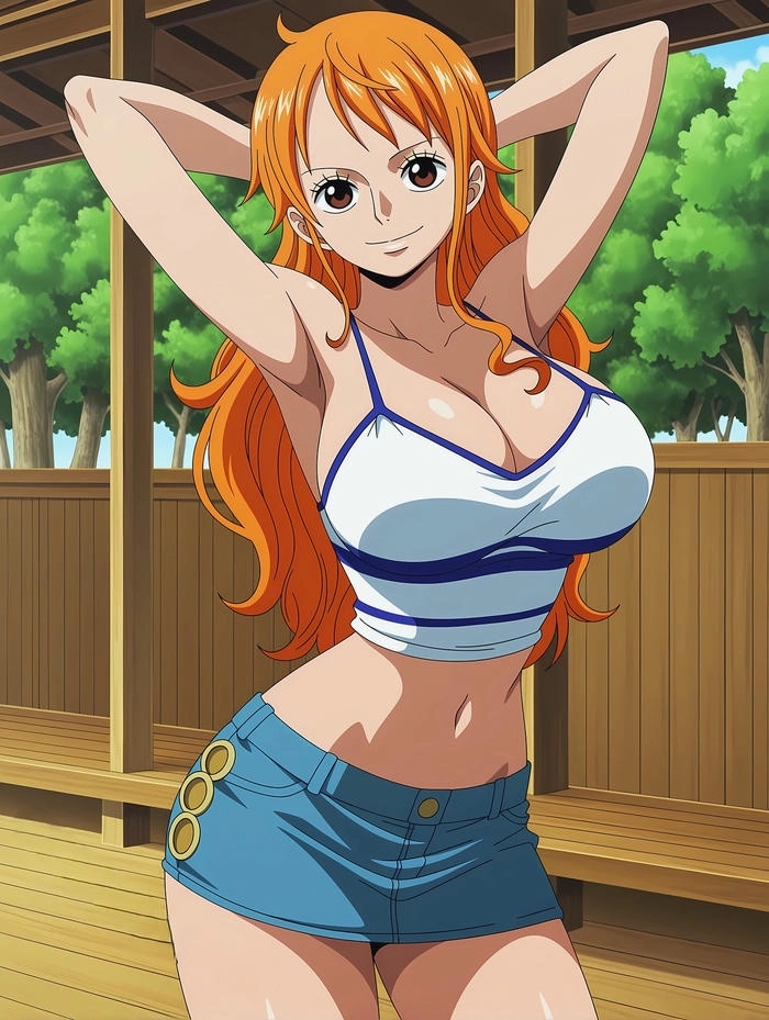 ảnh anime nami quyến rũ