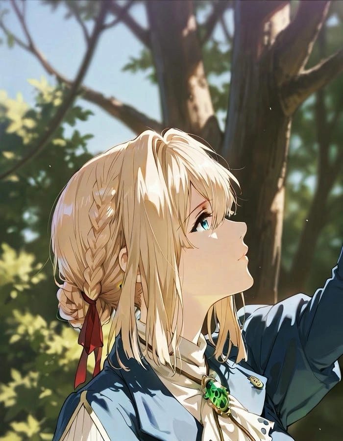 Hình Violet Evergarden buồn nhẹ