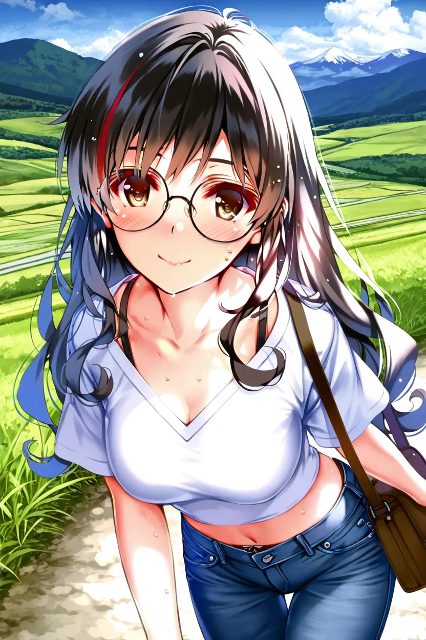 anime nữ đeo kính