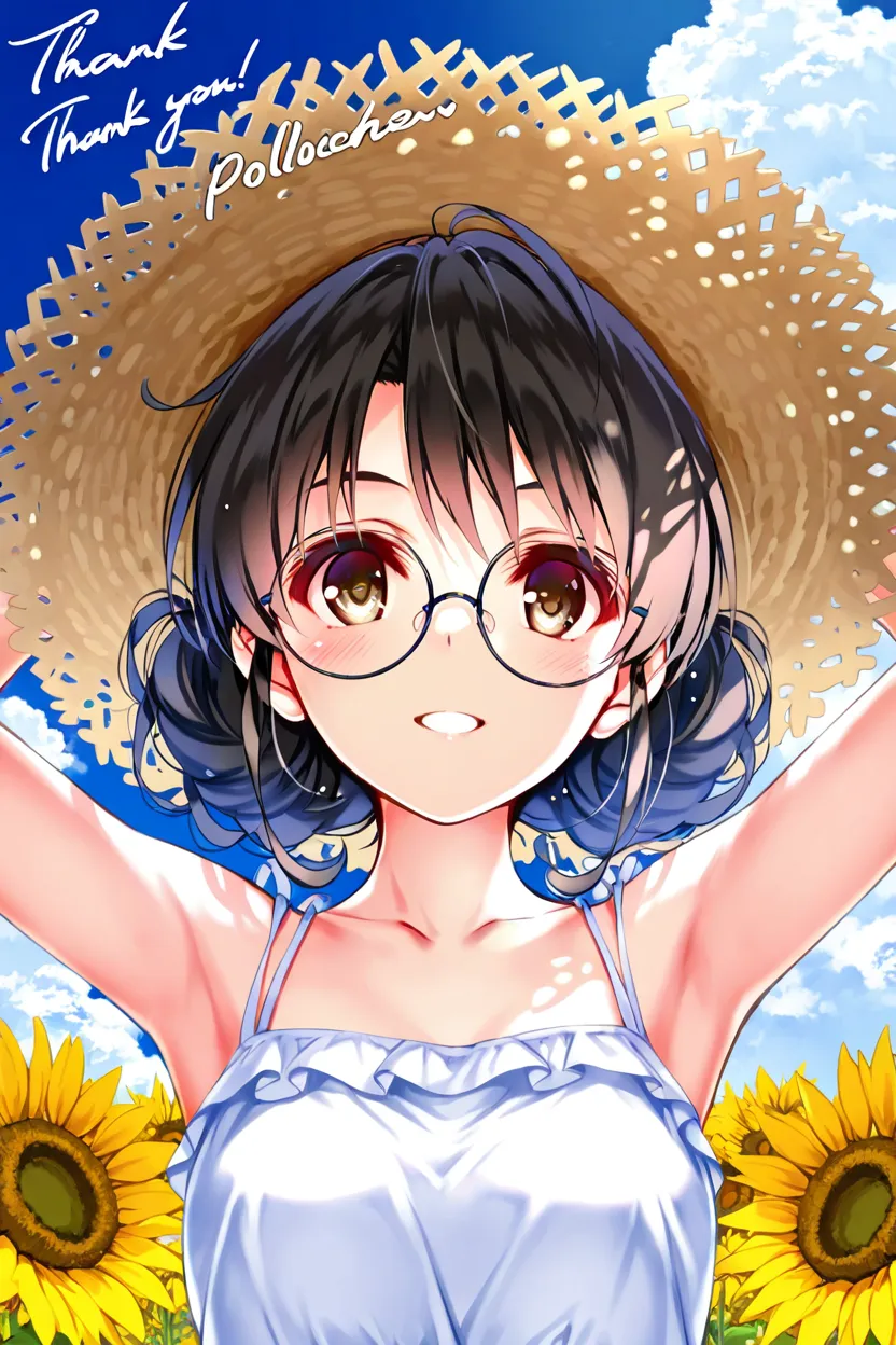 hình ảnh anime nữ đeo kính