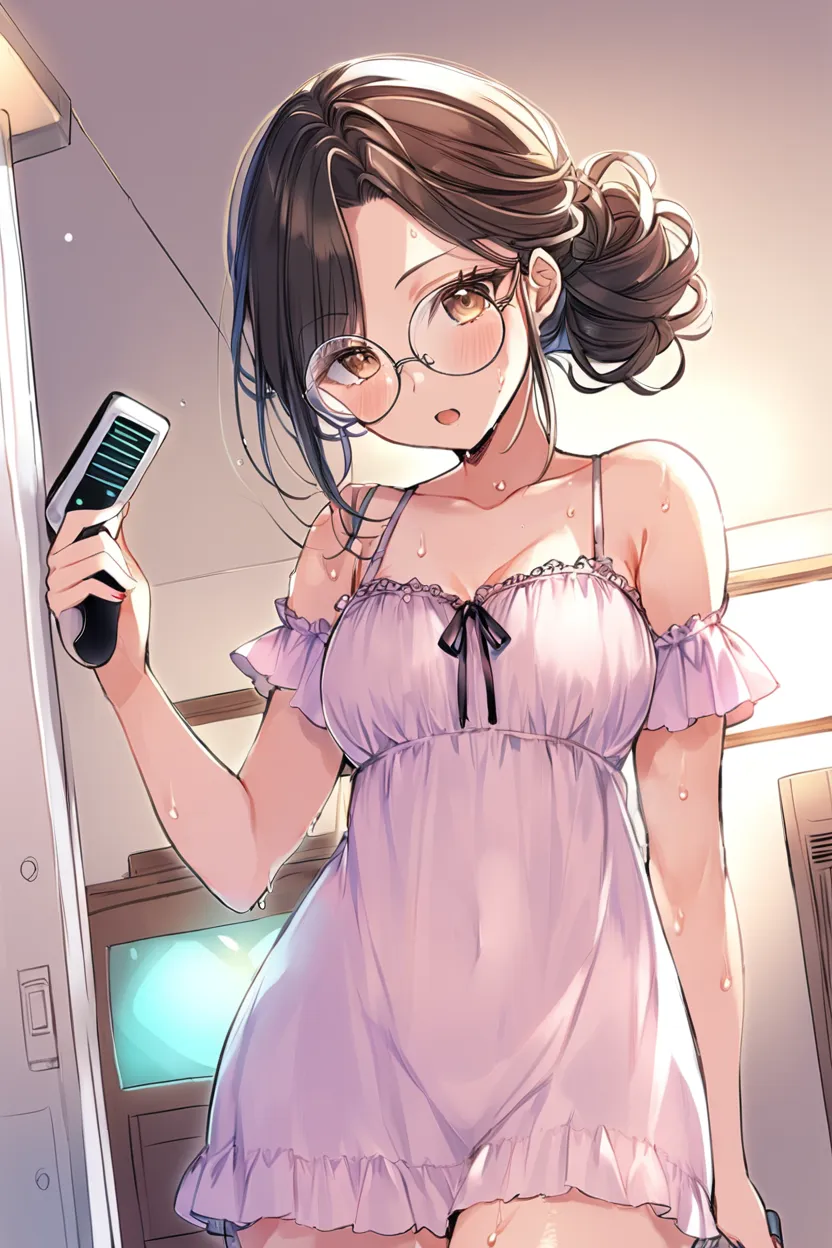 anime đeo kính cute