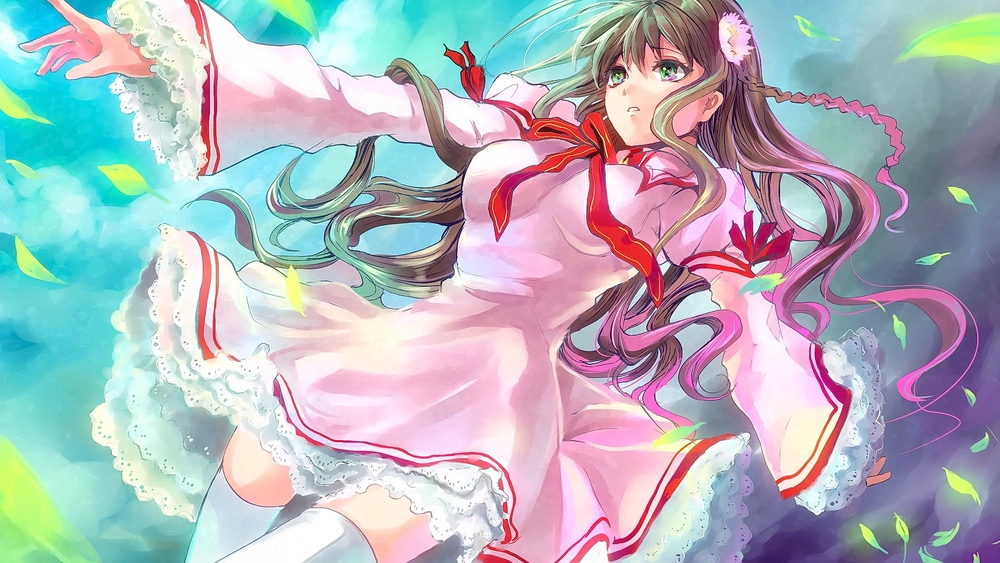 ảnh anime nữ màu hồng cute nhất 2