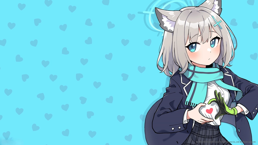 anime nữ màu xanh dương cute